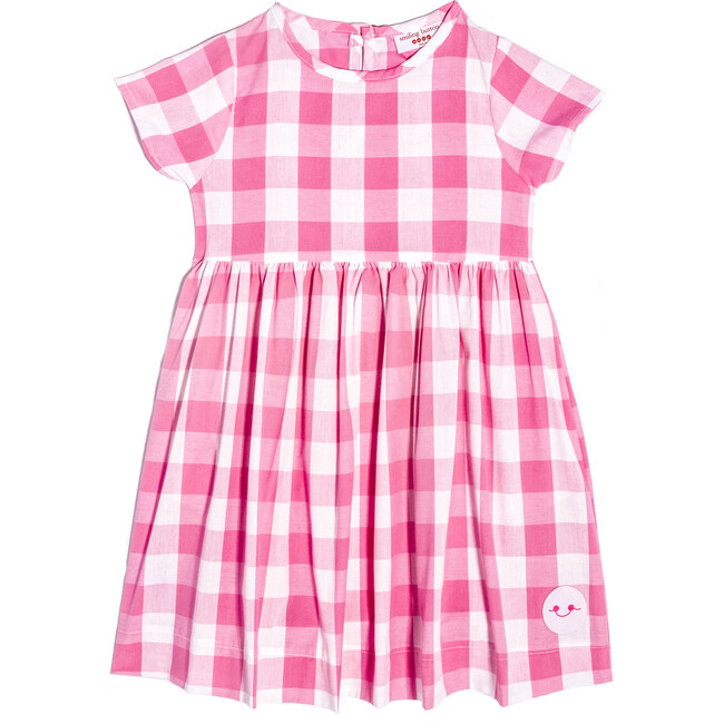 Sunday Dress, Bubblegum Gingham - Dresses - 1