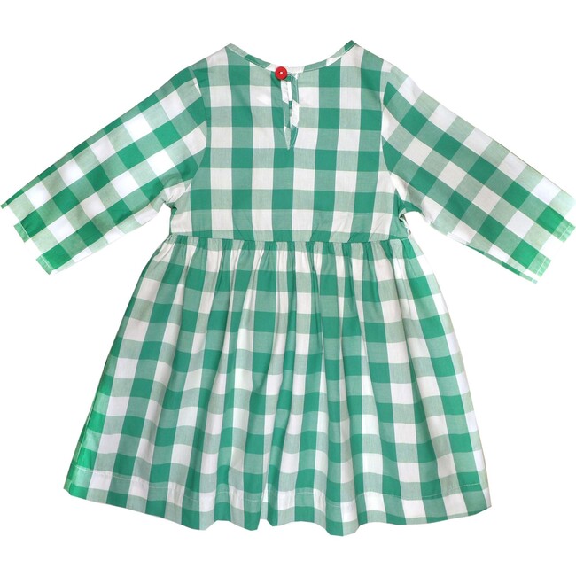 Winnie Dress, Forest Green Buffalo Check - Dresses - 3