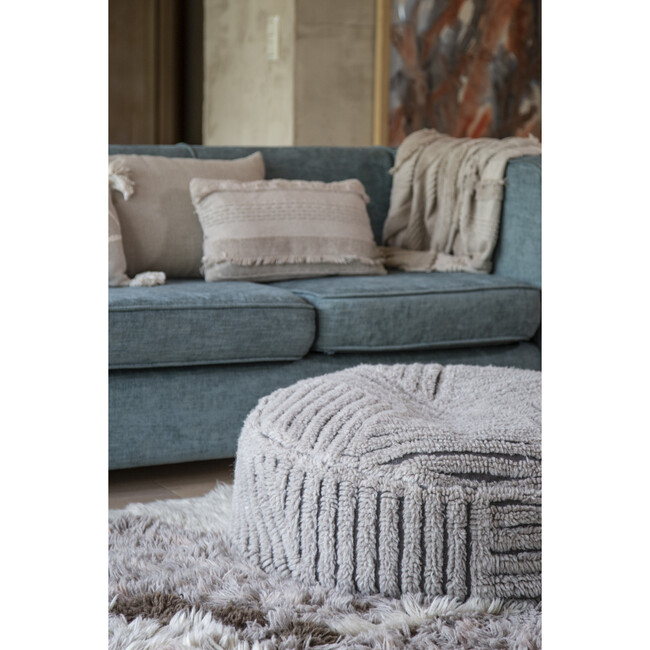 Fields Woolable Pouffe, Natural - Decorative Pillows - 5