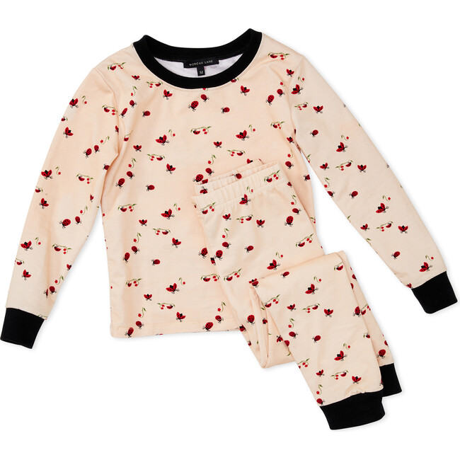 Kids Lanie Bug Lulu PJ Set, Blush - Pajamas - 1