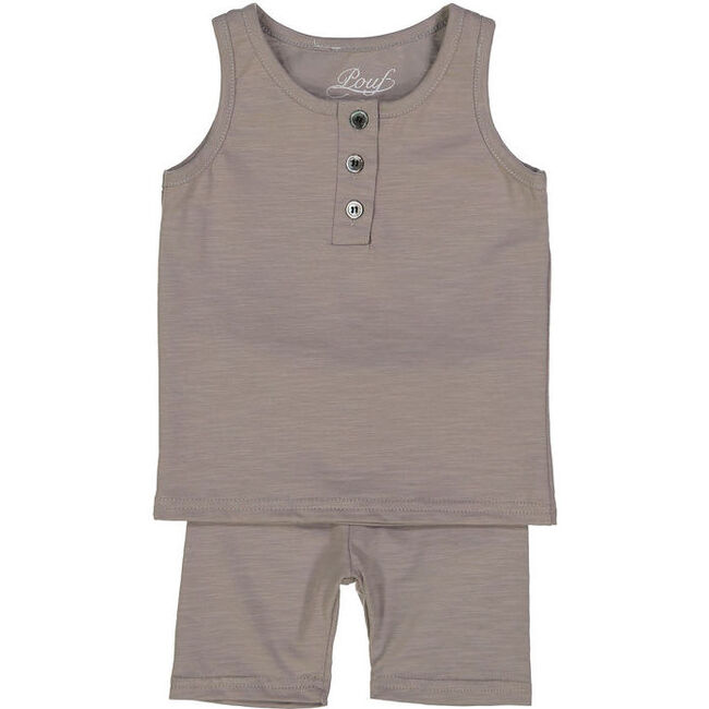 Henley Tank Set, Grey - Mixed Apparel Set - 1