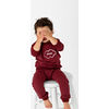 Graffiti Sweatsuit, Maroon - Loungewear - 2