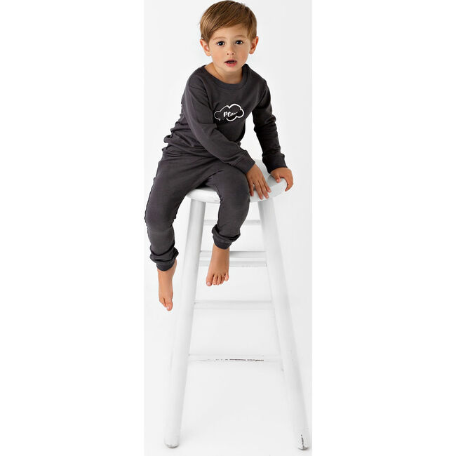 Graffiti Sweatsuit, Ash - Loungewear - 3
