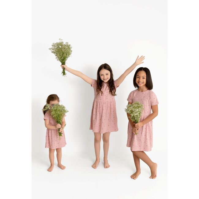 Floral Dress, Blush - Dresses - 3