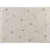 Hippy Dots Washable Rug, Natural/Olive - Rugs - 1 - thumbnail