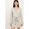 Women's Bella Robe, Pale Grey - Robes - 2