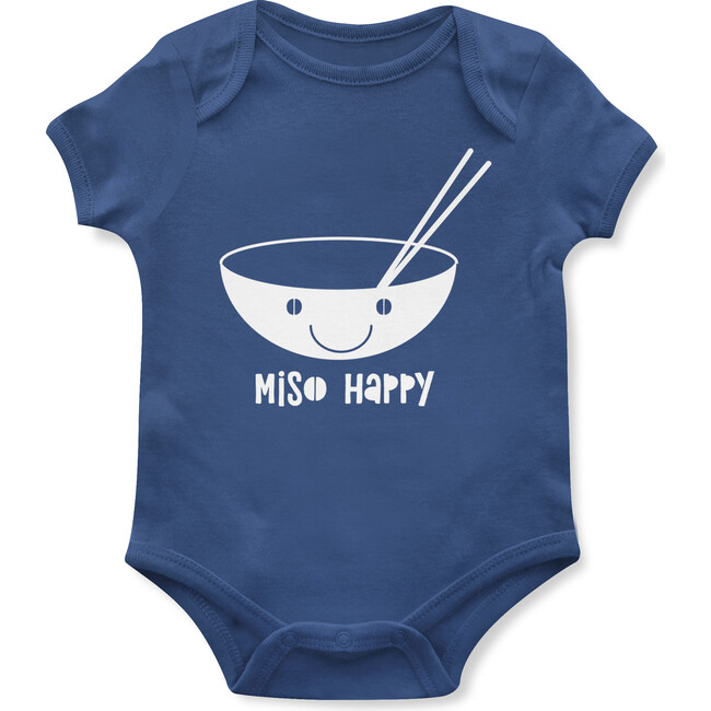 Miso Happy Bodysuit, Blue - Onesies - 1