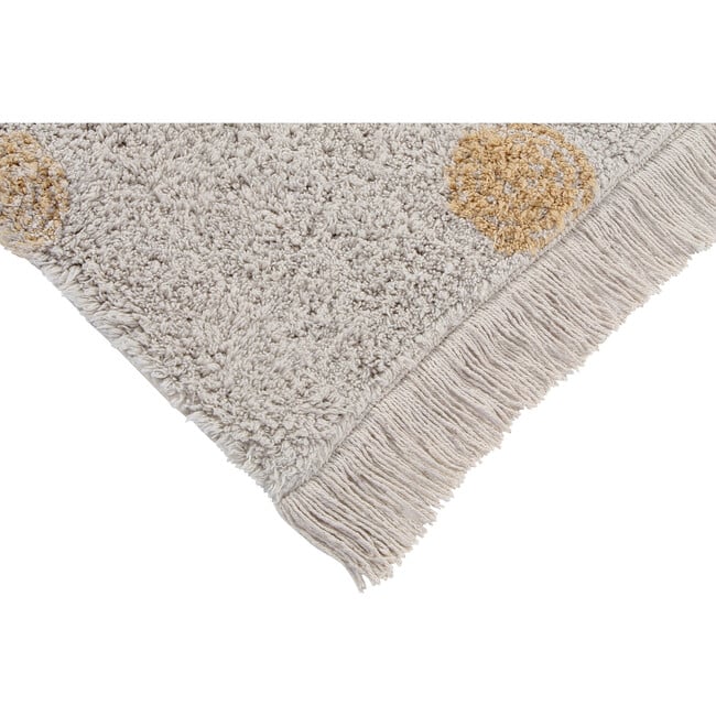 Hippy Dots Washable Rug, Natural/Honey - Rugs - 8