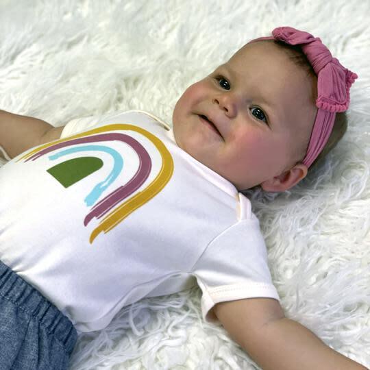 Rainbow Bodysuit, Ivory