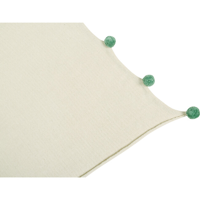 Bubbly Baby Blanket, Natural/Green - Blankets - 3
