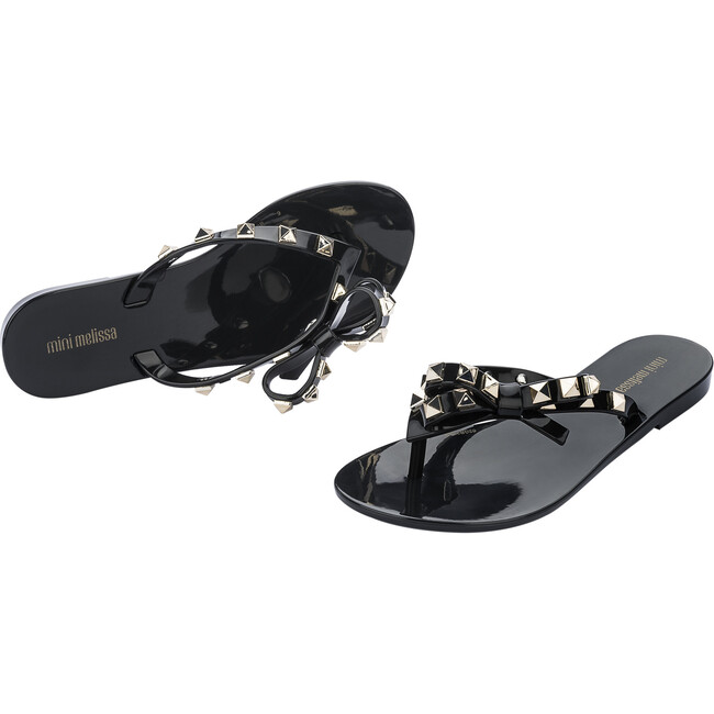 Harmonic Studs Flip Flop, Black Gold - Slip Ons - 4