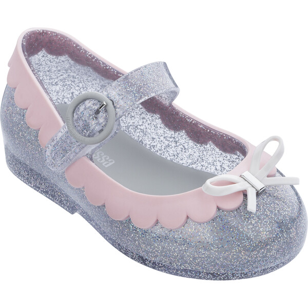 Baby Sweet Love II, Silver Glitter - Mini Melissa Shoes | Maisonette