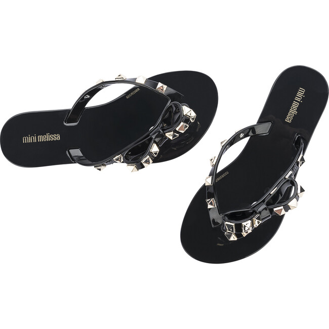 Harmonic Studs Flip Flop, Black Gold - Slip Ons - 5