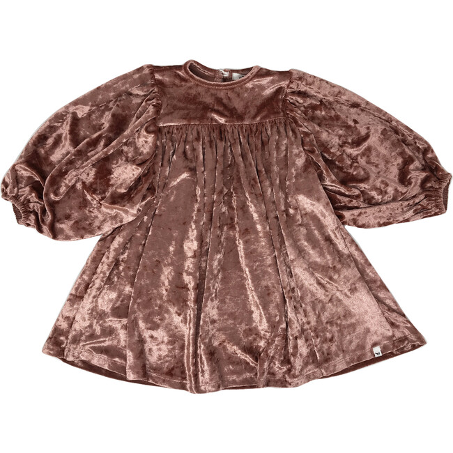 Raphael Velvet Dress, Clay Crush - Dresses - 1