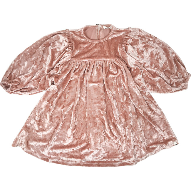 Raphael Velvet Dress, Pale Pink Crush - Dresses - 1