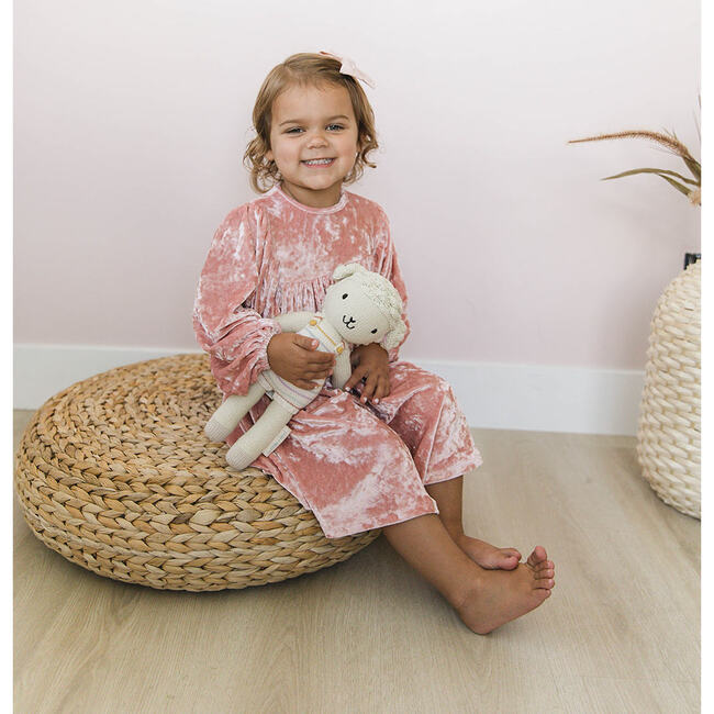 Raphael Velvet Dress, Pale Pink Crush - Dresses - 2