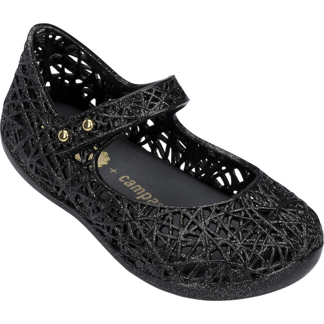 Mini Campana Zig Zag, Black Glitter - Mary Janes - 1