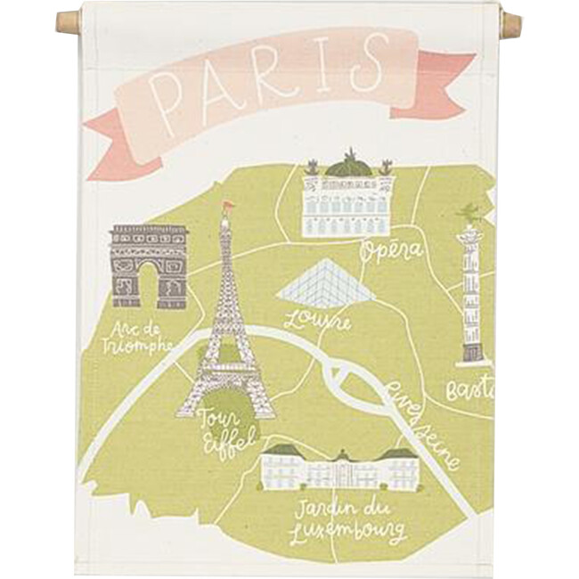 Paris Map Banner - Wall Décor - 1