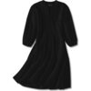 Brush-Stroked Bohemian Dress, Black - Dresses - 1 - thumbnail