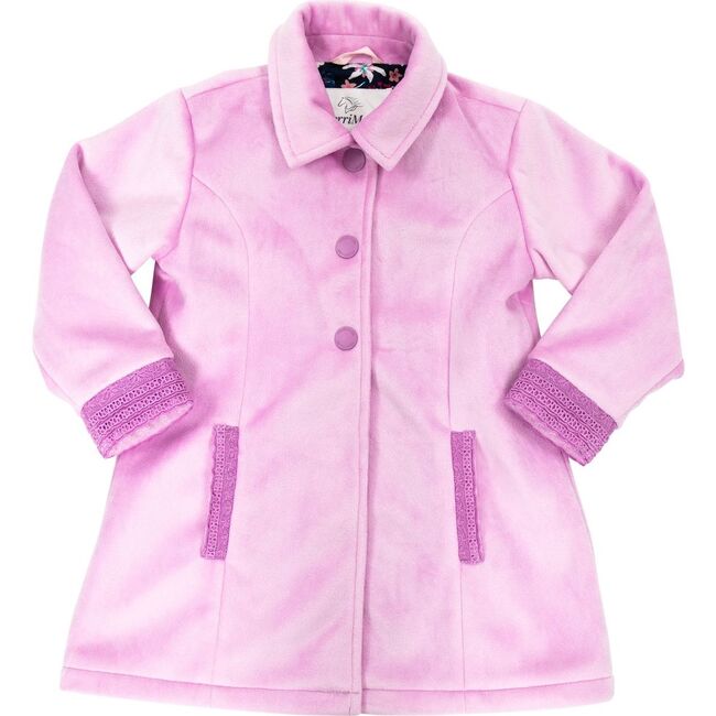 Lightweight Party Coat with Eyelet, Lilac - Coats - 1 - zoom