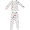 Printed Pajama Set, Winter Friends - Pajamas - 1 - thumbnail