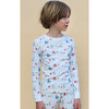 Printed Pajama Set, Winter Friends - Pajamas - 2