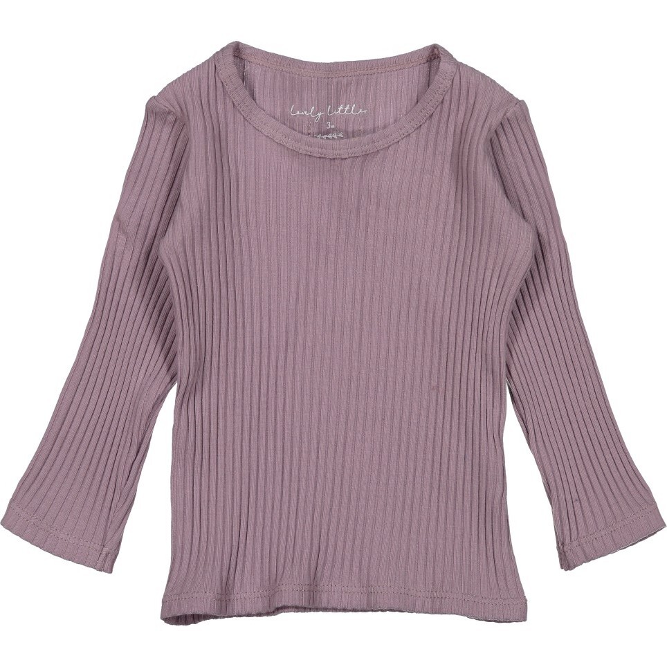 Ribbed Tee, Violet - Tees - 1