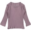 Ribbed Tee, Violet - Tees - 1 - thumbnail
