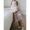 Pink Floral Jaretas Lace Collar Dress - Dresses - 4