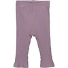 Ribbed Leggings, Violet - Leggings - 1 - thumbnail