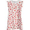 Red Hearts Flutter Sleeve Loungewear Dress - Loungewear - 1 - thumbnail