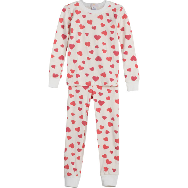 Red Hearts Pajama Set - Sunny with an A Sleepwear | Maisonette