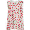 Red Hearts Flutter Sleeve Loungewear Dress - Loungewear - 2
