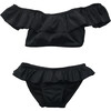 Luna Ruffle Bikini, Black - Two Pieces - 1 - thumbnail