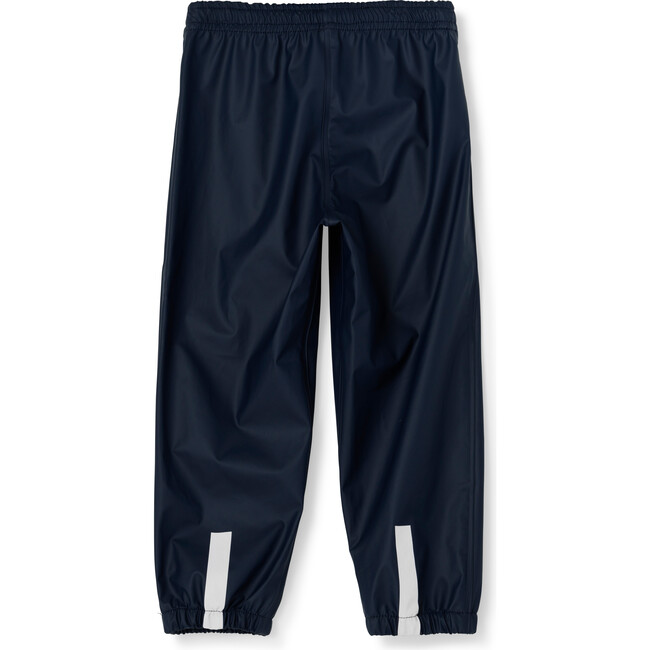 Kids Packable Jacket and Pants Rainset, Navy - Raincoats - 4