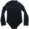 Goldie Long Sleeve One Piece, Black - One Pieces - 1 - thumbnail