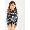 Goldie Long Sleeve One Piece, Black; Prints - One Pieces - 2