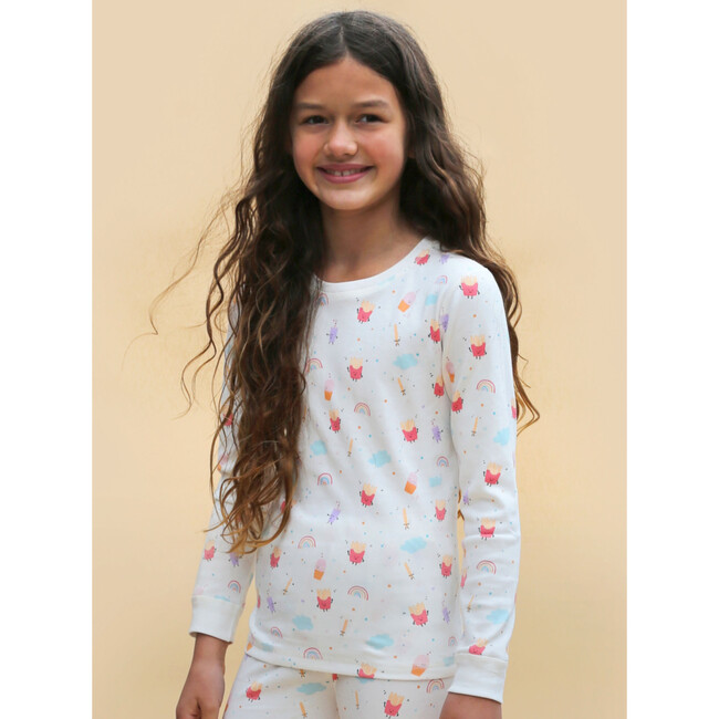 Printed Pajama Set, Fries and Shakes - Pajamas - 2