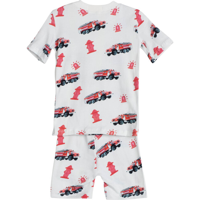 Firetrucks Short Pajama Set - Pajamas - 2