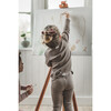 Ribbed Tee & Leggings Bundle, Taupe - Mixed Apparel Set - 4