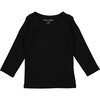 Cotton Tee, Black - Tees - 1 - thumbnail