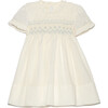 Eloise Smocking Dress, Ivory Batiste - Dresses - 1 - thumbnail