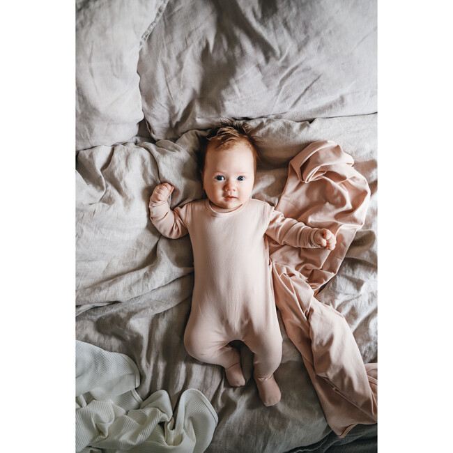 Cotton Romper & Bonnet Bundle, Blush - Mixed Apparel Set - 2