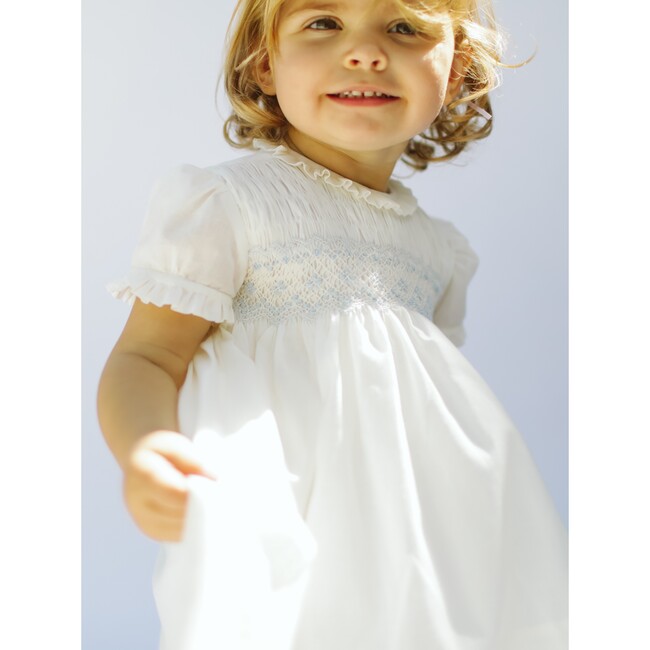 Eloise Smocking Dress, Ivory Batiste - Dresses - 2