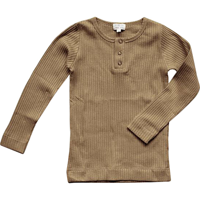 The Ribbed Top, Camel - Sweaters - 1