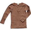 The Ribbed Top, Cinnamon - Sweaters - 1 - thumbnail