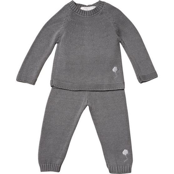 The Neel Travel Suit in Cotton, Cumulus Grey - Mixed Apparel Set - 1 - zoom