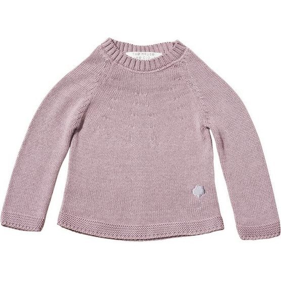 The Neel Sweater in Cotton, Cumulus Pink - Sweaters - 1
