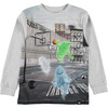 Renzi Ghost Basket Sweatshirt, Grey - Sweatshirts - 1 - thumbnail
