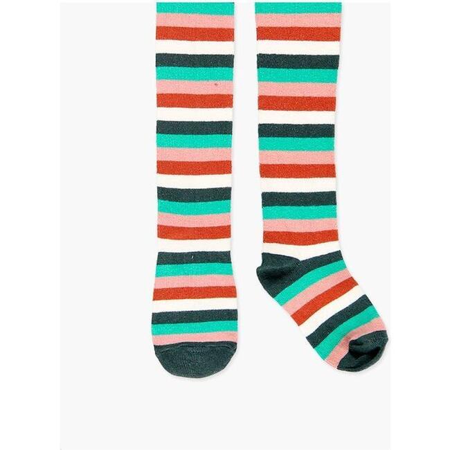 Striped Tights, Multi-Colored - Tights - 2